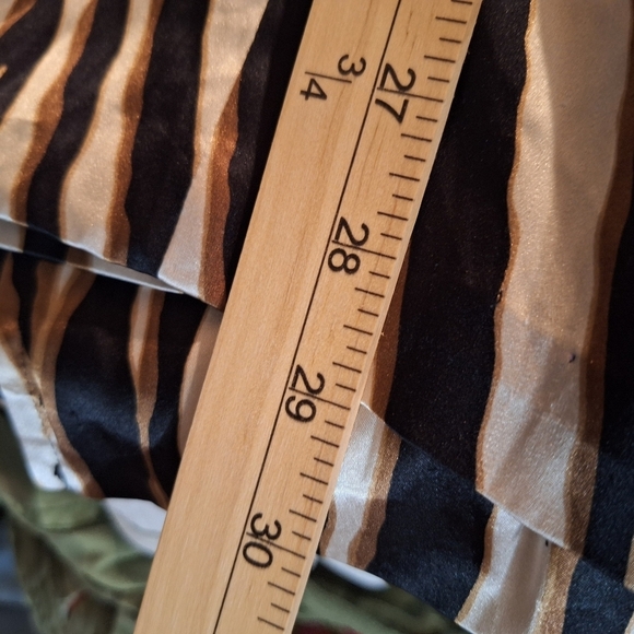 Chico's Black and Tan Animal Print Blouse - Picture 6 of 7